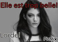 Lorde - Ilmainen animoitu GIF