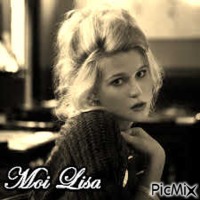 moi lisa - Бесплатный анимированный гифка