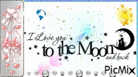 To the Moon GIF animé