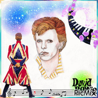 David Bowie ... - Darmowy animowany GIF