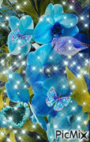 Rêve en bleu - GIF animado grátis