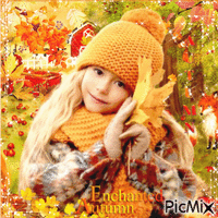 Child in autumn