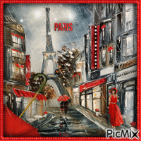Rainy Evening in Paris-RM-08-22-23 - Безплатен анимиран GIF