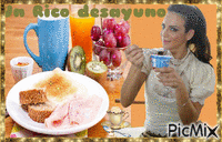 Un rico desayuno - Darmowy animowany GIF