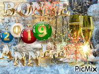 bonne année 2019 - 免费动画 GIF