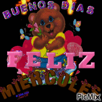 Buenos dias Miercoles - Безплатен анимиран GIF