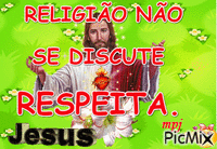 RELIGIÃO NÃO SE DISCUTE - Darmowy animowany GIF