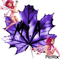 Mia feuille violette animovaný GIF