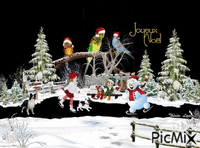 Joyeux Noel les joies du plein air Tweety et Nico