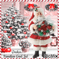 Wish the family a Merry Christmas GIF animasi