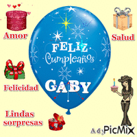 Feliz Cumple Gaby - GIF animasi gratis