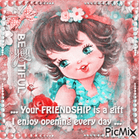 Thank you for your friendship! - Bezmaksas animēts GIF