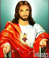 Coeur Sacré de Jésus, je t'aime - Бесплатный анимированный гифка