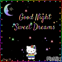 Good Night- Sweet Dreams - GIF animado grátis