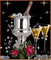 COUPE DE CHAMPAGNE - Free animated GIF
