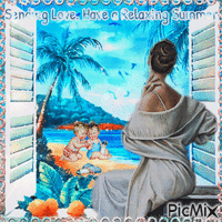 Sending Love. Have a relaxing Summer - Darmowy animowany GIF
