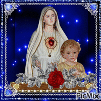 BLESSED MOTHER JESUS анимиран GIF