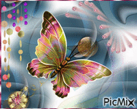 papillon - GIF animado gratis