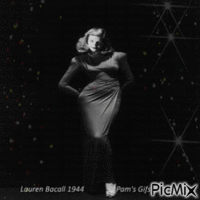 Lauren Bacall 1944 - Bezmaksas animēts GIF