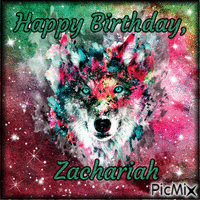 Happy Birthday, Zachariah - GIF animé gratuit