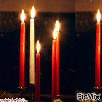 bougies GIF animé