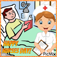 Happy Nurses Day! アニメーションGIF