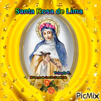 Santa Rosa de Lima - GIF animado grátis