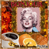 HD petit déjeuner Marilyn - Gratis geanimeerde GIF