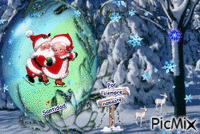 Pequeños Santa - 免费动画 GIF