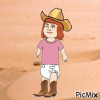 Western baby animovaný GIF