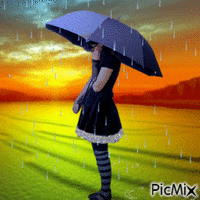 stormy rain - Безплатен анимиран GIF