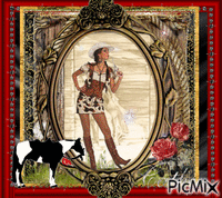 Cowgirl. Animated GIF