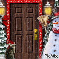 Christmas Door-RM-12-02-23 - GIF animado grátis
