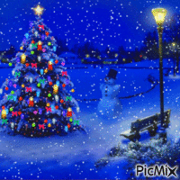 Christmas tree animovaný GIF