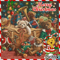 A Beary Merry Christmas - Besplatni animirani GIF