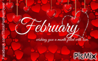 Welcome February animirani GIF