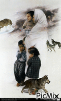 Rodeados de lobos animovaný GIF