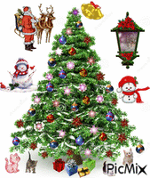 arbol navideño - Безплатен анимиран GIF