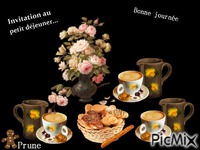 Invitation au petit déjeuner... - Ücretsiz animasyonlu GIF