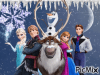 La reine des neiges - GIF animado gratis