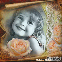 Portrait petite fille par BBM Animated GIF