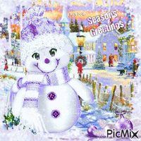Snowman-Seasons Greetings