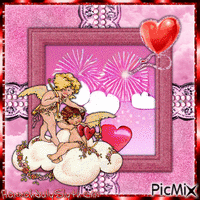 #♥#Valentines Cupids#♥# анимированный гифка