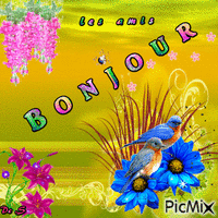 Bonjour - 無料のアニメーション GIF