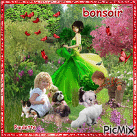 chiens et chat Animated GIF