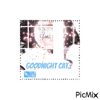 A goodnight cat - Gratis animeret GIF
