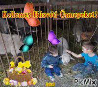 Húsvéti üdvözlet - GIF animé gratuit