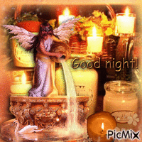 Good Night Angel - Nemokamas animacinis gif