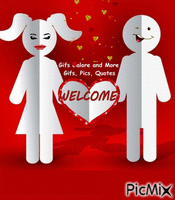 Welcome February - GIF animasi gratis