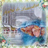 Paris sous la pluie. - GIF animé gratuit